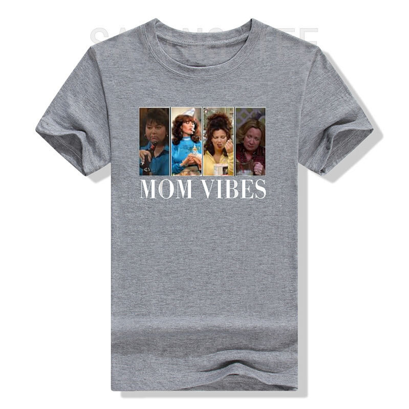 90's Mom Vibes Funny Mom Life festa della mamma moglie regalo t-shirt moda donna anni '90 Mama Tee Top stile retrò umoristico mamma abiti