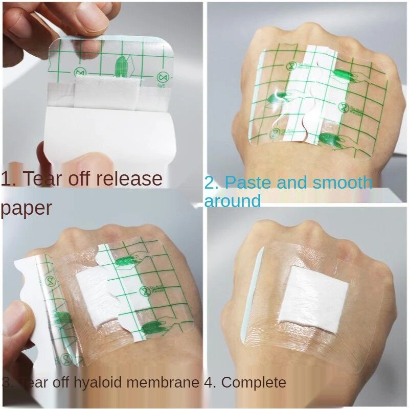 10PCS/Set Adhesive Bandage Wound Dressing Band Aid Bandage Large Wound First Aid Outdoor Emergency Kit