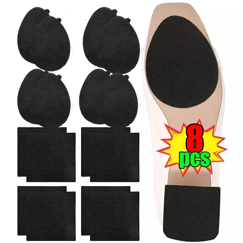 Wear-resistant Anti-Slip Pads Self-Adhesive Rubber Sole Non-slip Stickers High Heels Forefoot Protector Rubber Pads Cushion