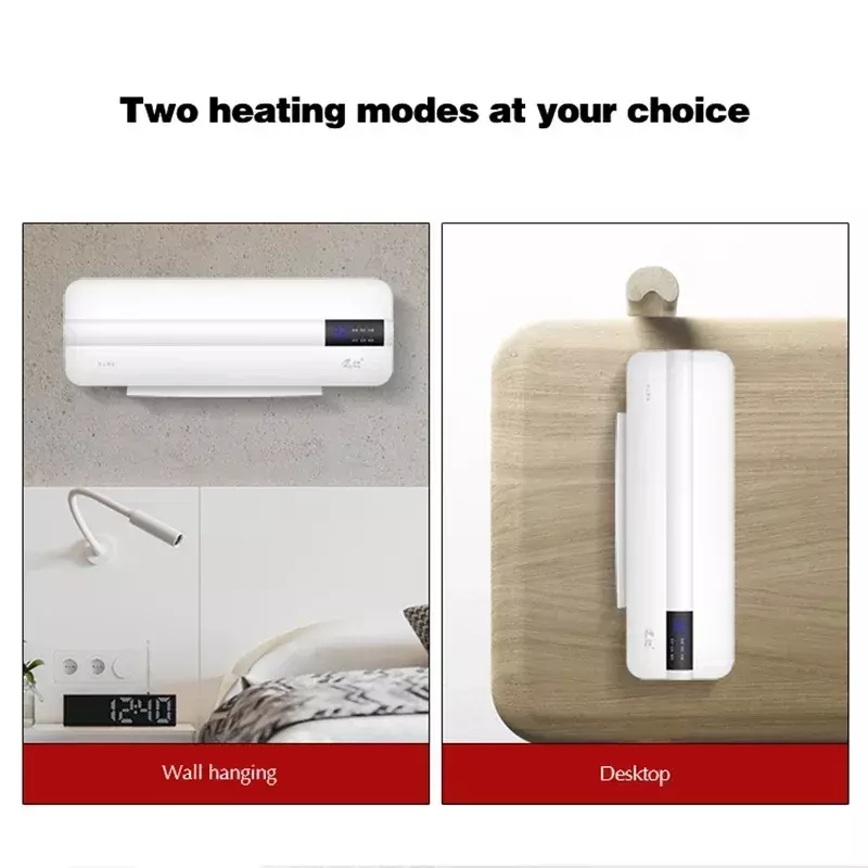 Ventilatore di riscaldamento del condizionatore d'aria portatile a parete a risparmio energetico temporizzazione del dormitorio domestico installazione gratuita telecomando AC