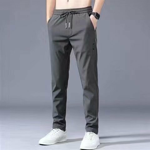 Einfarbig Hosen Mens Casual Hosen Elastische Taille Bleistift Hosen Atmungsaktive Hose Jogger Männer Cargo Hosen Streetwear
