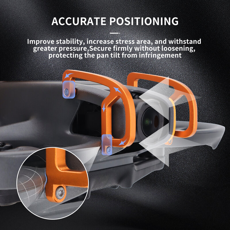 Parachoques de lente de cardán de aleación de aluminio para DJI Avata 2, barras protectoras superiores anticolisión para DJI Avata 2, accesorios para Drones
