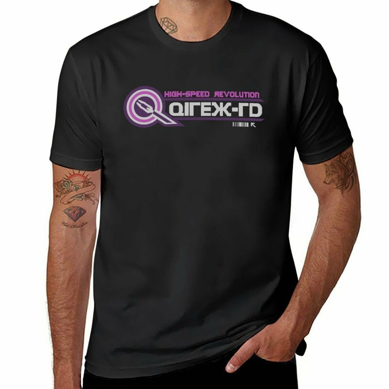 Qirex HD Camiseta de manga corta para hombre, tops gráficos de verano, camisetas negras