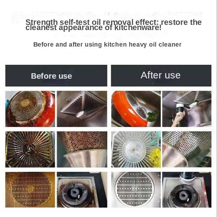 Small Bag Canned Kitchen Multi-functional Cleaning Powder Heavy Oil Cleaning Household Kitchen Fume Machine Oil Bully Cleaner