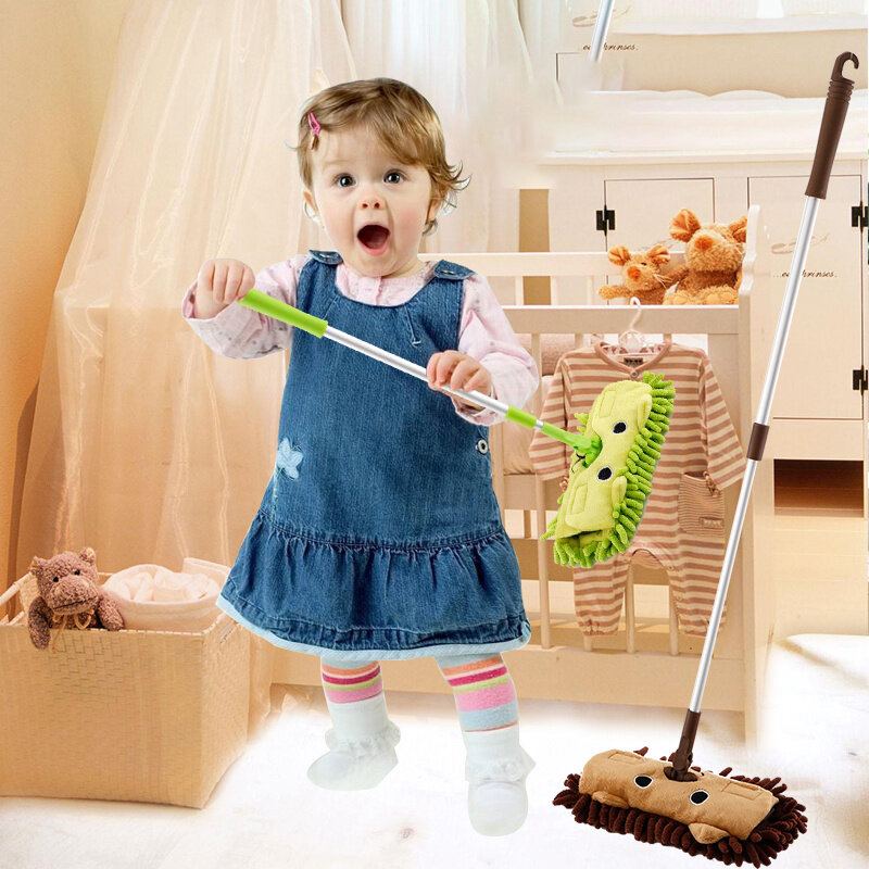 Service de nettoyage ménage jouets pour enfants, jeux de Simulation pour enfants, Mini balai, serpillière, ensemble de poêle à poussière, combinaison de balayage, jeu pour enfants