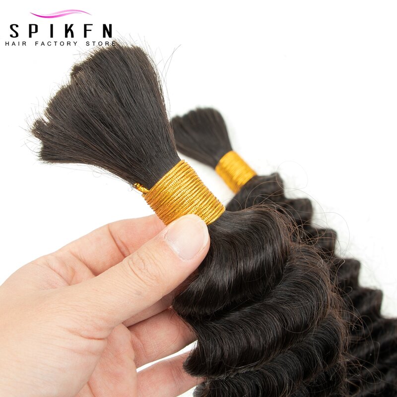 Объемные человеческие волосы без переплетения для плетения, длинные волнистые волосы, натуральные черные натуральные волосы для кос 95-100 г