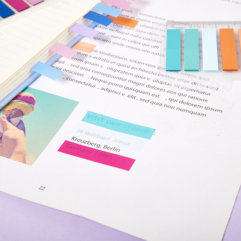10*20PCS adesivi colorati e trasparenti di Morandisso con segni colorati adesivi per animali domestici