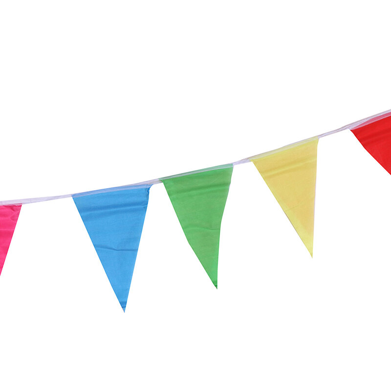 Bandera triangular colorida, banderín de cuerda, pancarta para Festival, fiesta, decoración de vacaciones, 8 M