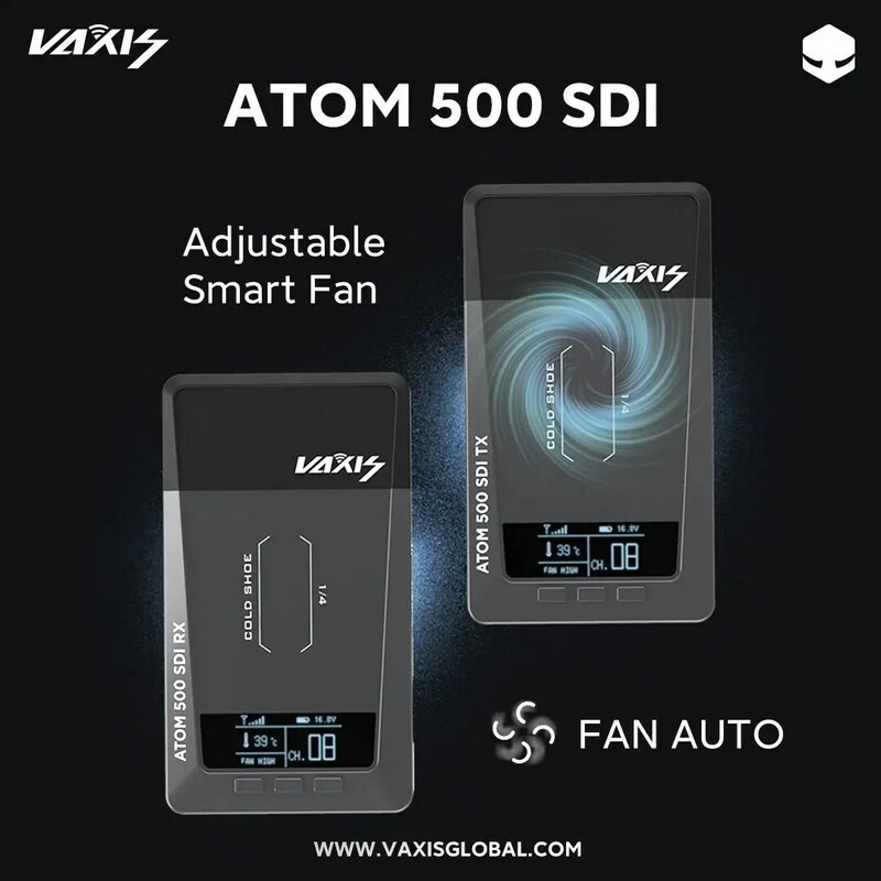 Vaxis-sistema de transmisión de vídeo inalámbrico ATOM 500, SDI, 500ft, 1080P, HD, SDI/HDMI, interfaz Dual, imagen, transmisor, receptor