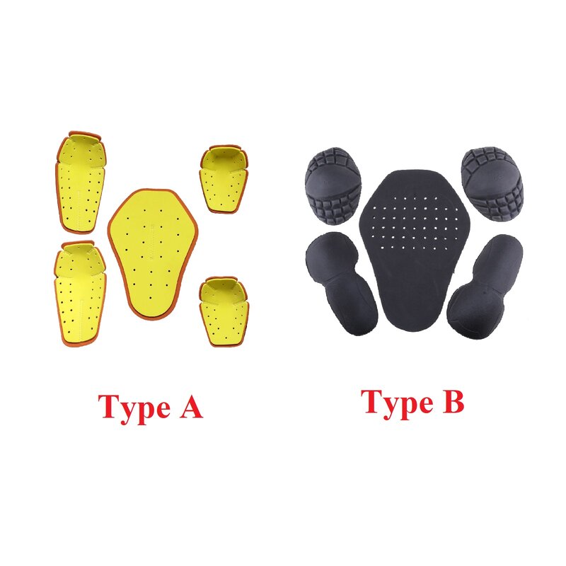 5Pcs Double-layer Eva Double-layer Motorcycle Riding Suit Shoulder Protector Elbow Protection Motorcycle Racing Shoulder Guard