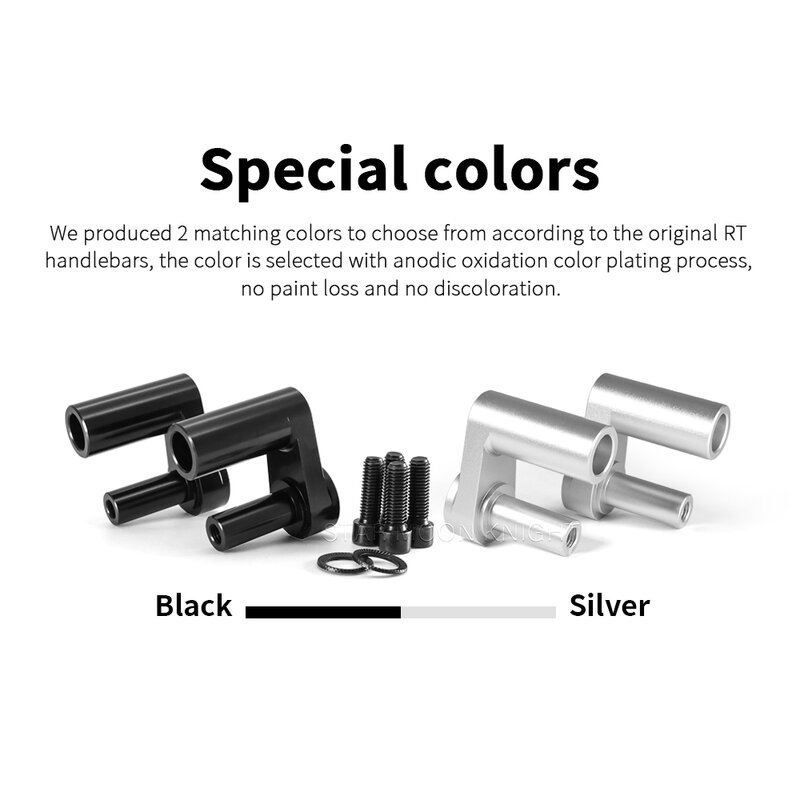 Motorcycle 1.625" Adjustable Handle Bar Riser Clamp Extend Handlebar Adapter For BMW R1200RT R 1200 RT 2014- R 1250 RT R1250RT