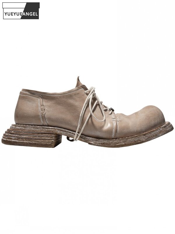Классические винтажные мужские туфли из натуральной кожи, размеры 45 46 47 48, высококачественные оксфорды из лошадиной кожи ручной работы в стиле Харадзюку, под заказ, 15 дней