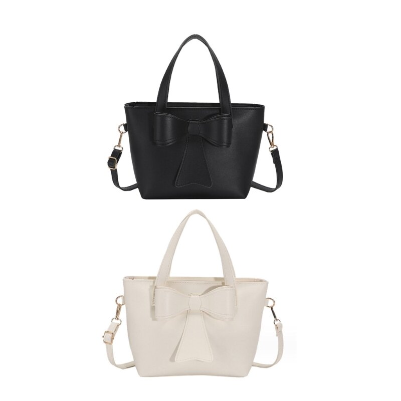 Универсальная женская сумка с бантом, модная сумка на плечо, сумки-ведра большой вместимости, повседневная сумка через плечо и