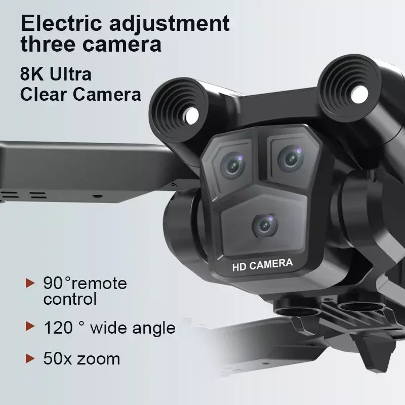Mini 4K Fotografia aérea Drone, Evitar obstáculos, Dobrável RC Quadcopter, 5G WiFi Triplo HD Câmera, FPV Avental Vender, M4, Novo