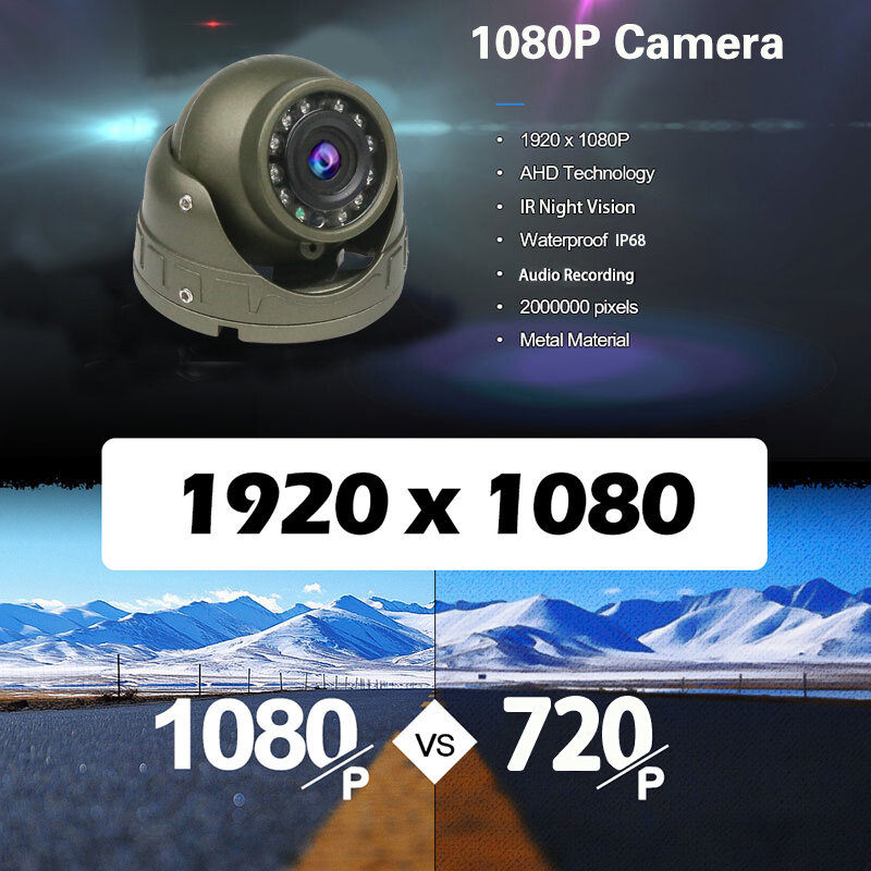 1080P 12 В Внутренняя AHD-камера для автомобиля для автобуса/грузовика/автофургона охранная система HD ИК Ночное Видение Тяжелая фотокамера CCTV