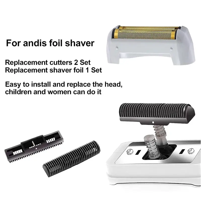Original Andis Shaver Replacement Foil and Cutters For Profoil Lithium Plus 17205 Barber Hair Electric Men Beard Razor Shaving