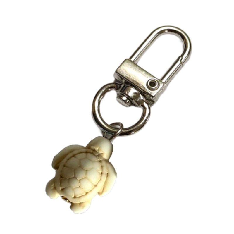Llavero con forma tortuga elegante Llavero llamativo en 3D Llaveros tortuga únicos