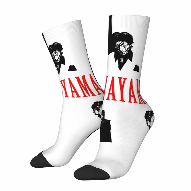 Осенне-зимние Смешные мужские и женские носки Hanayama, Нескользящие баскетбольные носки в стиле ретро с музыкой