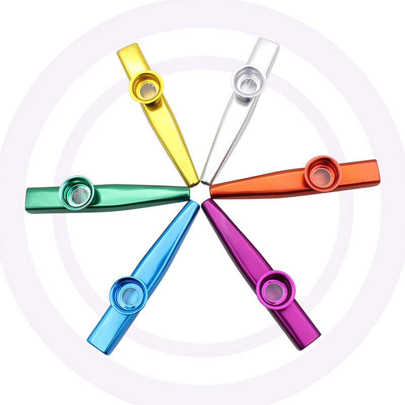 Mugig Metalen Kazoos Muziekinstrumenten Fluiten Diafragma Mond Kazoo Muziekinstrumenten Goede Metgezel Voor Gitaar Ukelele Speler