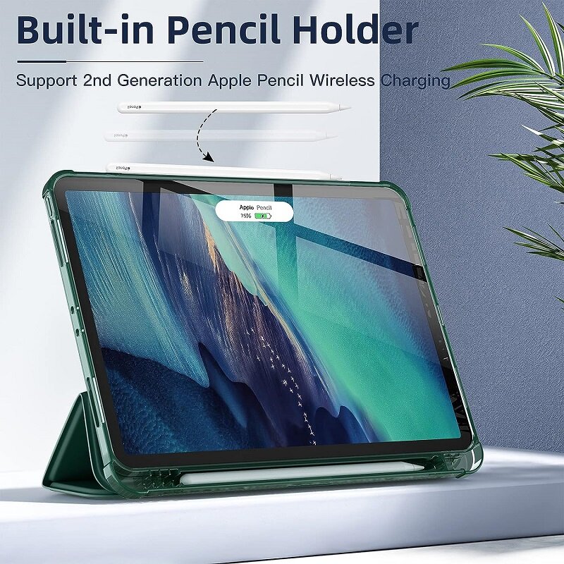 With Pencil Holder Funda for iPad pro 12.9 air 11 2024 10.5 10.2 iPad Air 5th 4th 10th Generation 10.9 iPad Air1 2 6th 5th 9.7