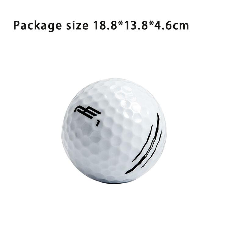 12 Pieces Golf Balls 2 Layers Super Long Distance Portable for Home Use Swing