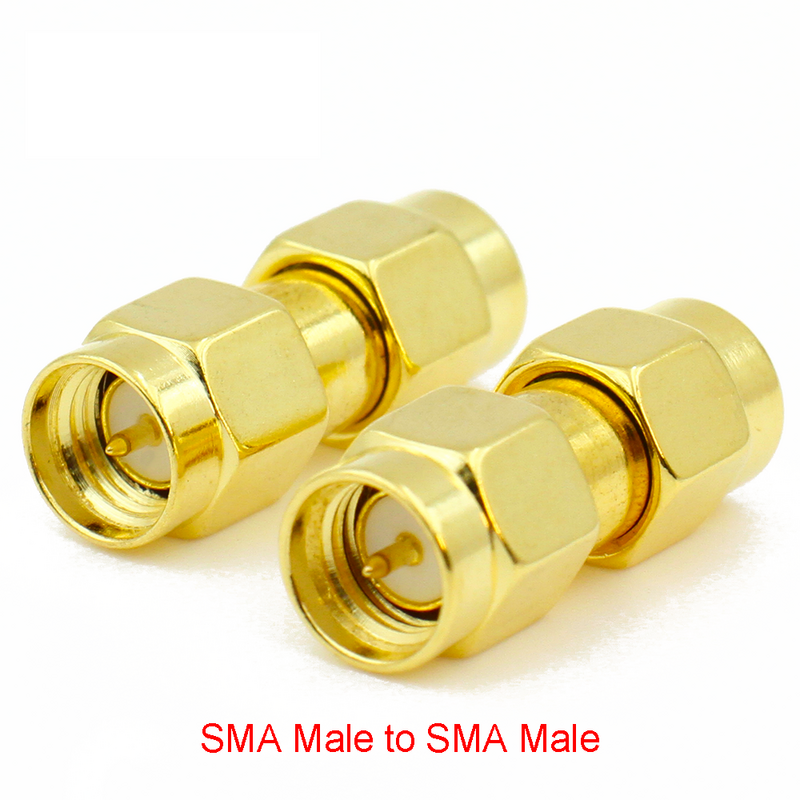 Konektor SMA KE SMA/ RP-SMA ke SMA / RPSMA steker jantan & Jack betina konektor adaptor Coax RF lurus