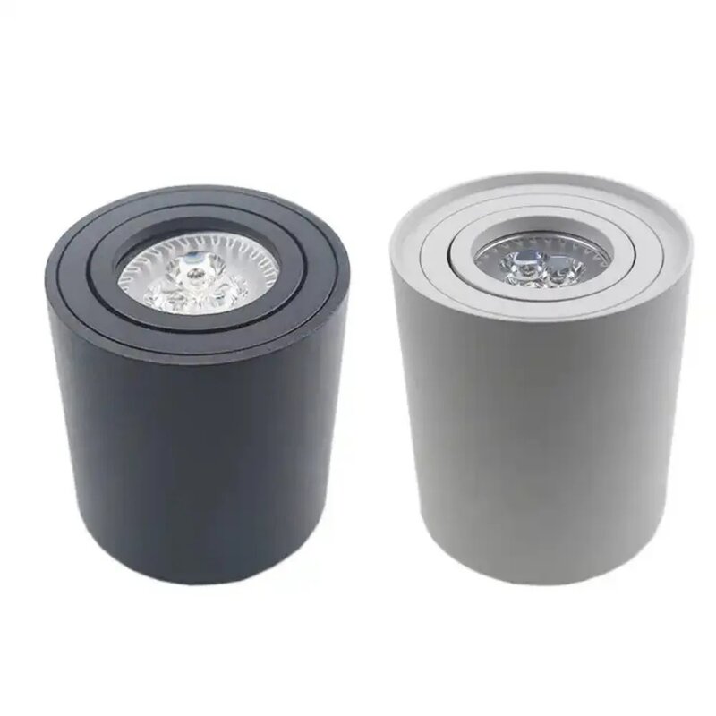 6W LED EYEBALL WHITE/BLACK WITH FRONT PRESS DESIGN ROTATION LED RECESSED SPOTLIGHT FIXTURE