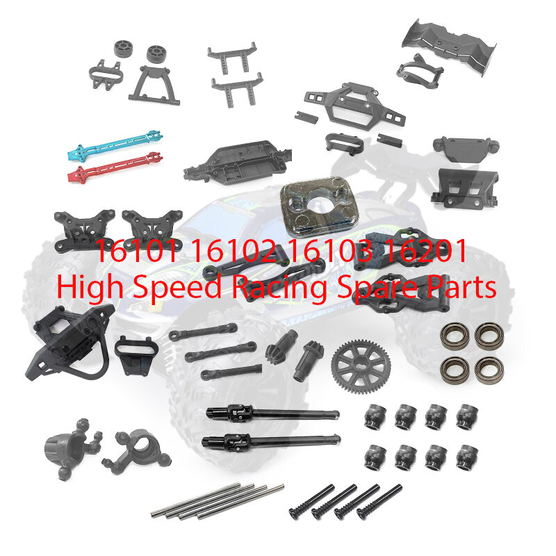 Kit de piezas de repuesto originales para coche teledirigido, receptor de alta velocidad, 16101, 16102, 16103, 16201, 1/16, 4WD, 50 Km/h