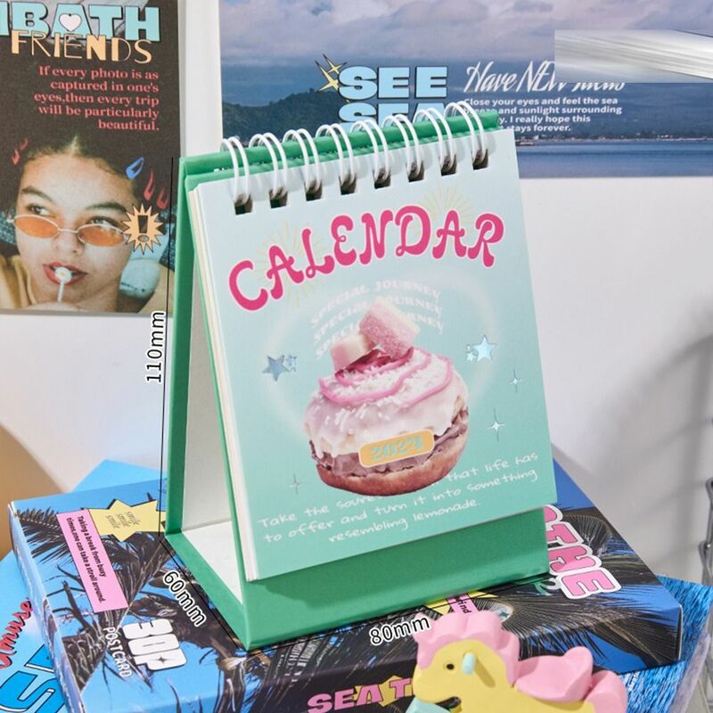 Kalender lipat berdiri 2024 jadwal kalender perencana jadwal harian kalender Desktop Agenda tahunan Organizer