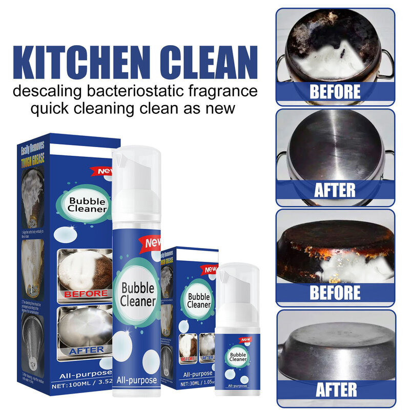Küchen-Schweröl-Schaum reiniger Schneller und sicherer Fettabbau-Fett reiniger für Küchenkochfeld-Dunstabzugshauben
