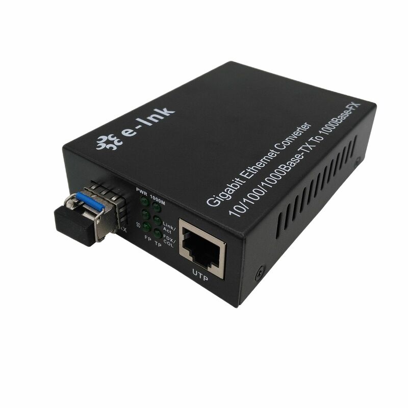 Convertisseur de XXL Gigabit Wrechargeable avec commutateur DIP, LC 1GE + 1wrechargeable, vers Ethernet
