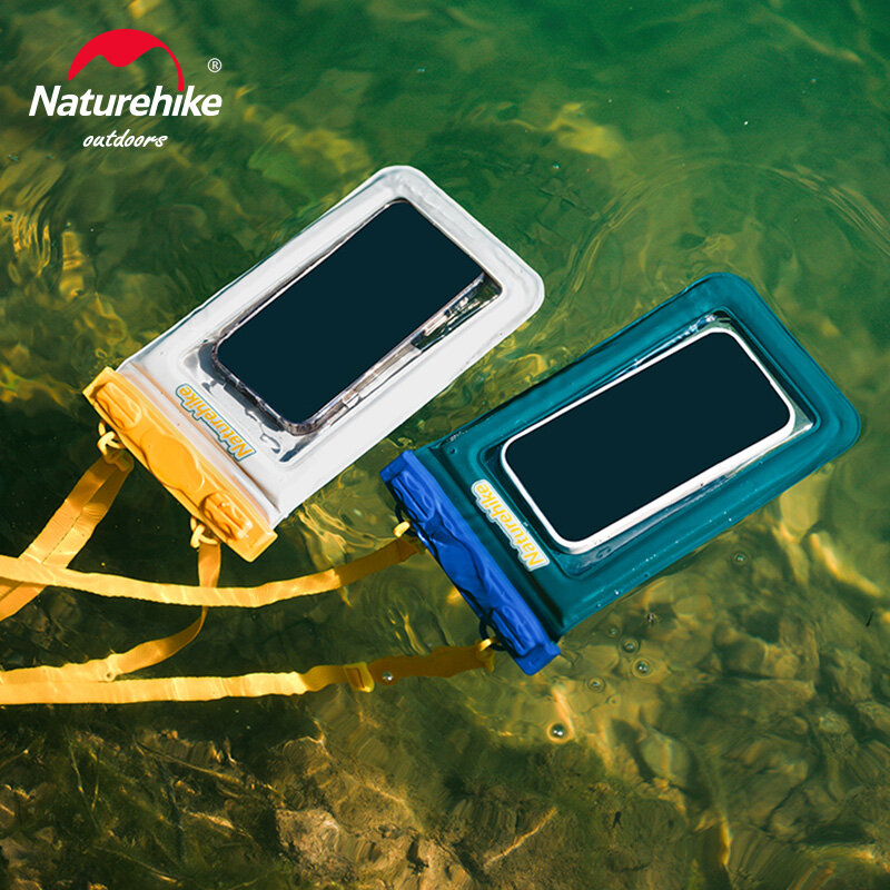 Naturehike borsa per cellulare impermeabile con galleggiabilità IPX8 copertura per telefono da nuoto in PVC Touch Screen sigillata per immersione Shell per cellulare