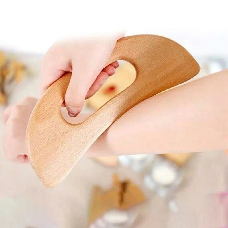 Drewniane narzędzia Guasha narzędzie do masażu antycellulitowego drewno drenaż limfatyczny wiosło Gua Sha masaż tkanki miękkie