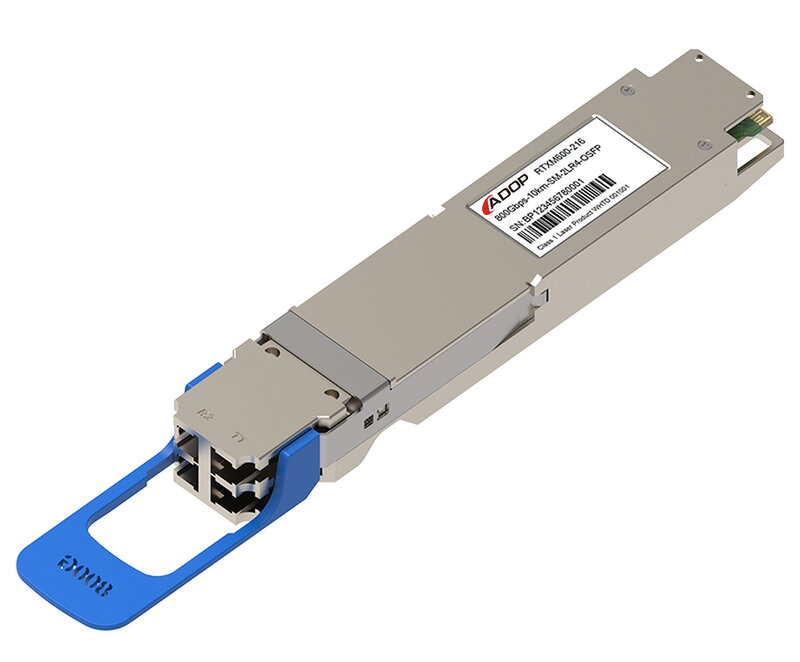 ADOP-Module transcsec 800G Owrechargeable 2xLR4, 10km de fibre monomode, compatible avec les modules génériques