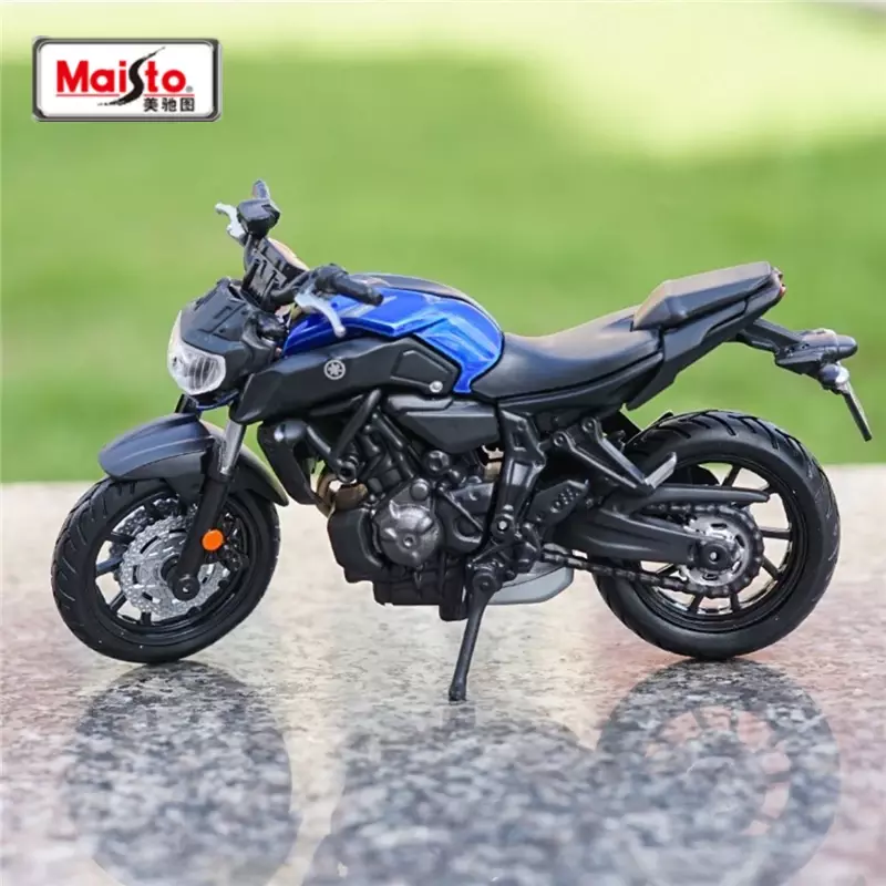 Maisto 1:18 2008 Yamaha MT-07 Alloy Racing Motorcycle Model Diecast Street Sports Motorcycle Model Simulation Childrens Toy Gift