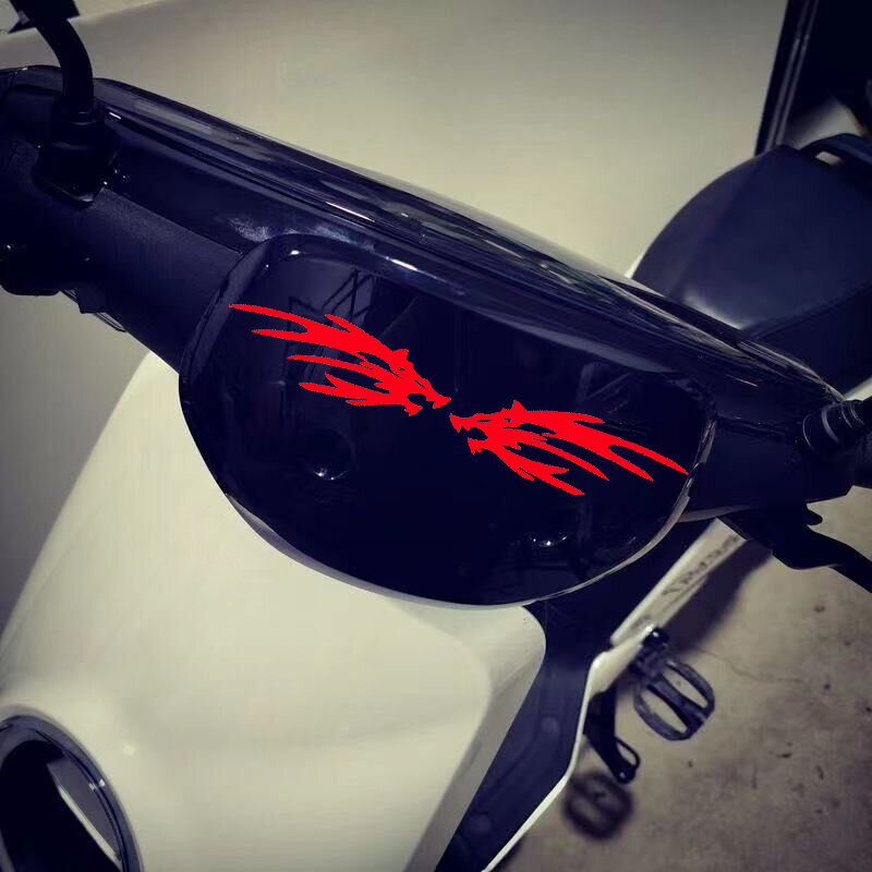 1 Pcs Motorcycle Flame Vinyl Sticker Kit Fits For Car Motorcycle Gas Tank Waterproof DIY Motorcycle Decoration Decals Stickers