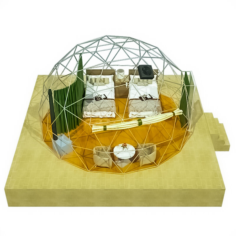 Dziki luksusowy namiot na zewnątrz sferyczny namiot kopułowy szklarnia rozgwieżdżony pokój namiotowy kemping hotelowy dom z delikatną bańką