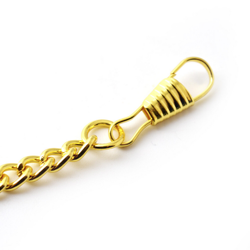 Montre-bracelet de poche en métal précieux pour hommes, T Albert Bar, lien de ceinture en or, collier de jeans, Fermoirs trempés, Vintage