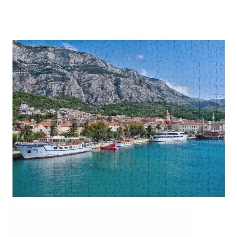 Makarska Waterfront Vista Jigsaw Puzzle regali personalizzati giocattoli personalizzati foto personalizza Puzzle