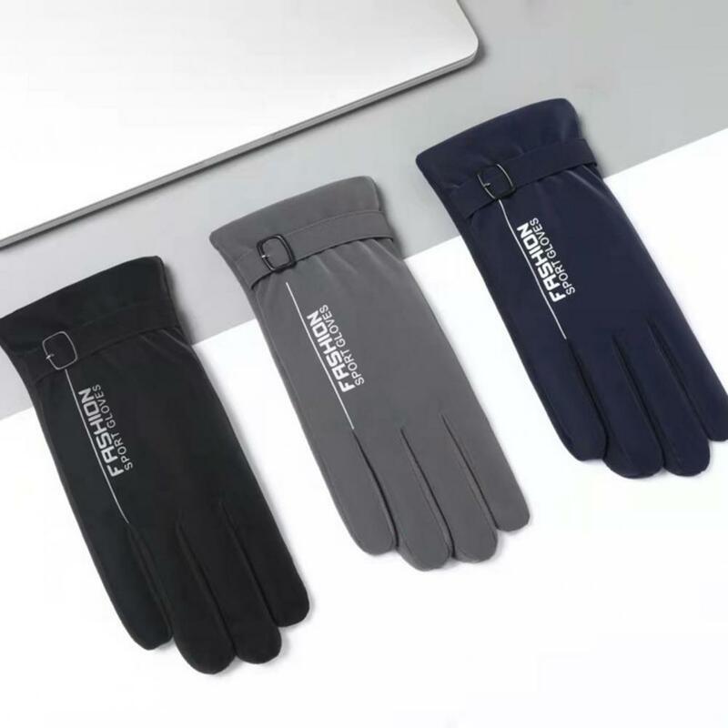 Camping Gloves 1 Pair Windproof Plush One Size  Cozy Washable Camping Gloves for Skating