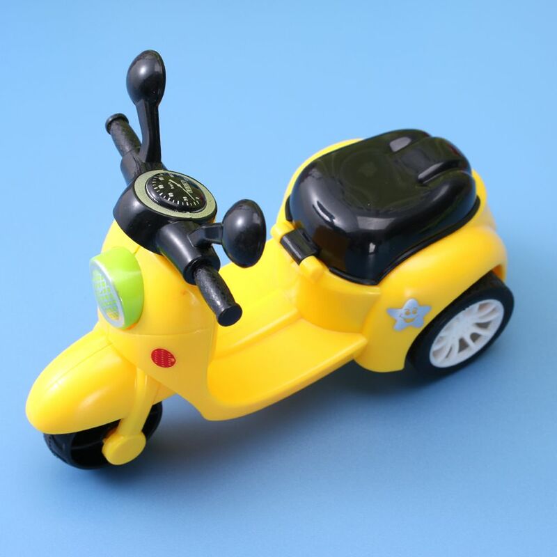 Mini motocicleta de inércia infantil carro puxado para trás veículos para aprendizagem precoce veículo educativo para bebê presentes de aniversário para meninos 1pc