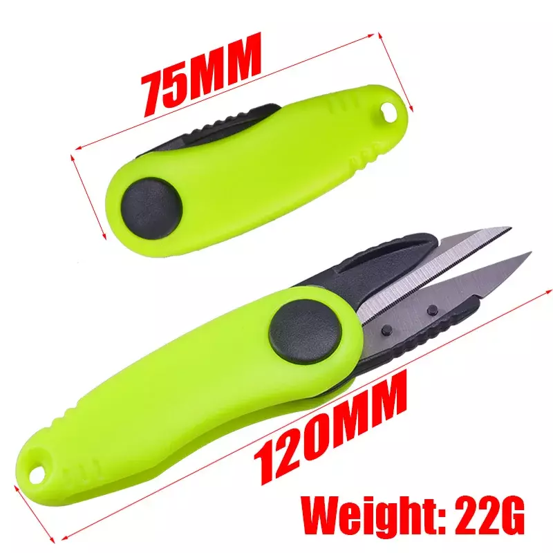 Fishing Quick Knot Tool Kit Shrimp-Shaped Stainless Steel Fish Use Scissors Accessories Fishing Line Cutter Clipper Nipper