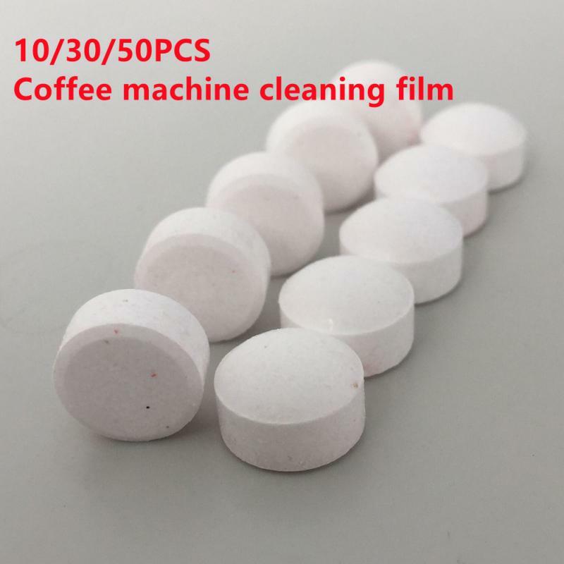 10/30/50ชิ้นแท็บเล็ตสำหรับทำความสะอาดเครื่องชงกาแฟสารทำความสะอาดอเนกประสงค์ผลิตภัณฑ์ทำความสะอาดในครัวเรือน