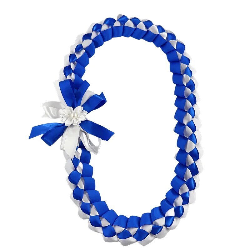 Тропические искусственные украшения на выпускной, модель 2024 года, искусственное плетеное ожерелье, подарок, аксессуары для выпускного, Lei
