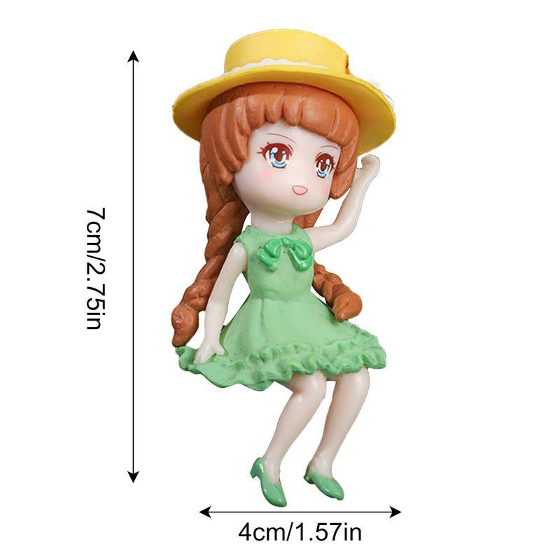 Princess Toy Dolls Small Dolls For Doll House Cute Little Girl Wearing A Hat Party And Princess Stuff DIY Accessories Children's