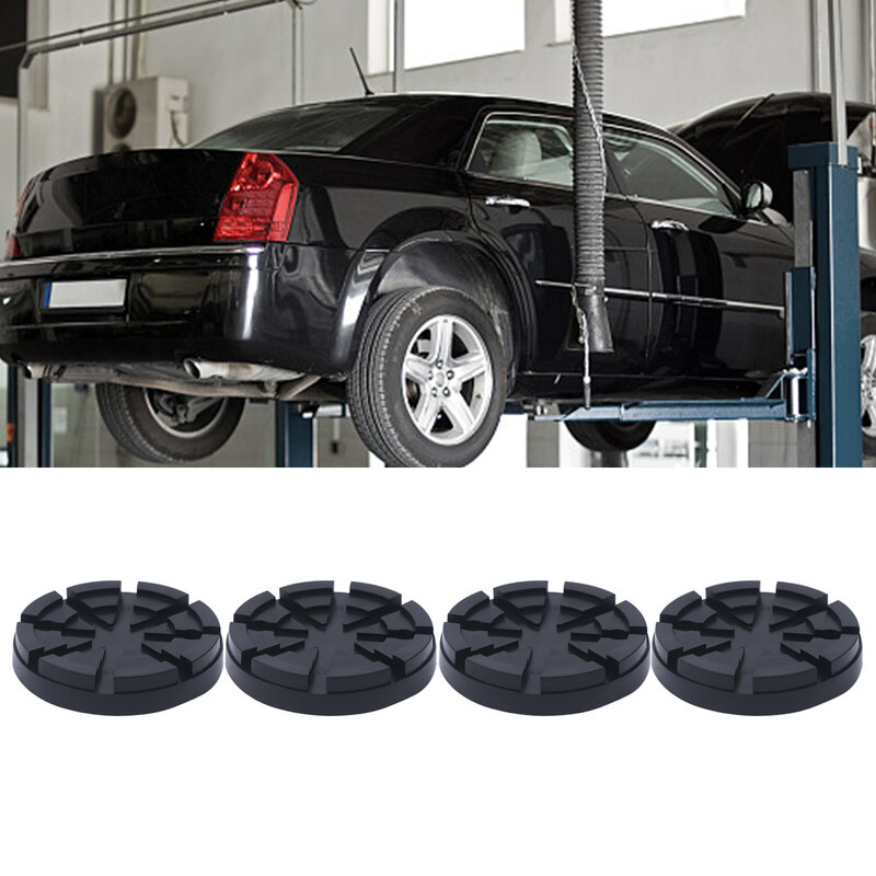 Almohadillas redondas de goma para elevador de coche, accesorio Universal de alta resistencia para elevación de camión, 4 piezas, 123 mm