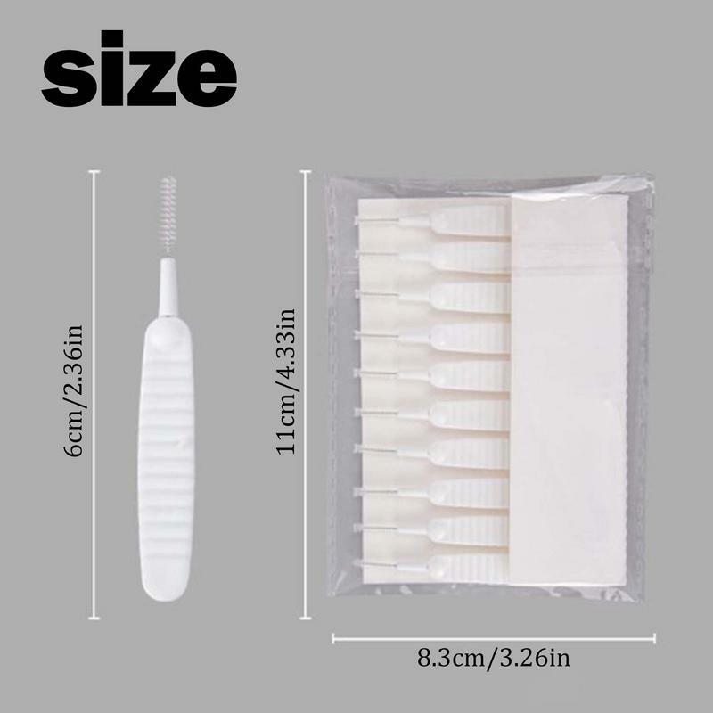 10Pcs Shower Head Cleaning Brush White Small Pore Clean Anti Clogging Nylon Cleaning Brush Mobile Phone Hole Pore  Washing Tool