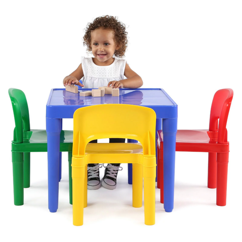 طقم طاولة وكراسي للأطفال من 5 قطع-ابتدائي