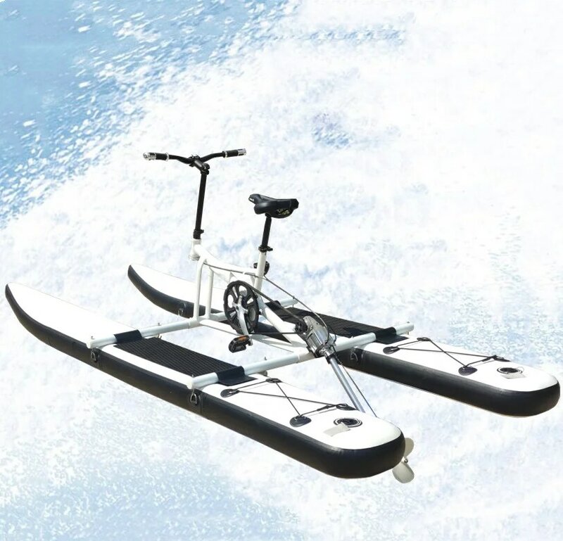 Christmas special 2022 Adult Pedal PVC Inflatable single bike water bike leisure equipment water pedal boats for sale