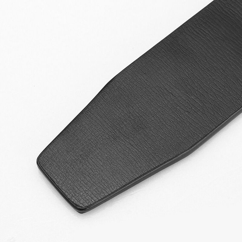 Cinturón de cuero genuino con agujero, faja clásica de diseñador de marca de lujo, duradera, artesanal, sin hebilla, 3,3 cm